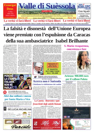 Prima pagina di Marzo 2021
