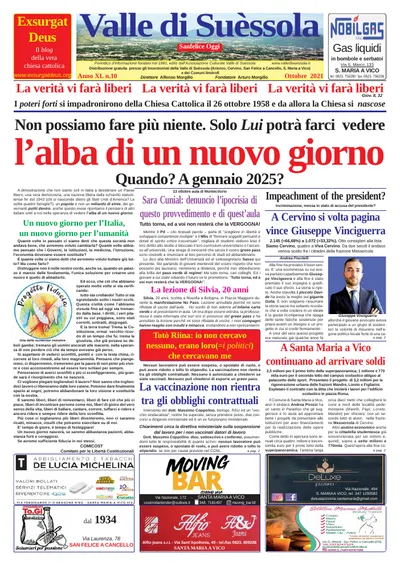 Prima pagina di Ottobre 2021