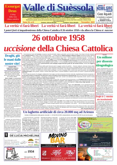Prima pagina di Novembre 2021