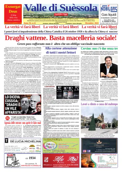 Prima pagina di Dicembre 2021