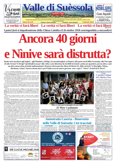 Prima pagina di Gennaio 2023
