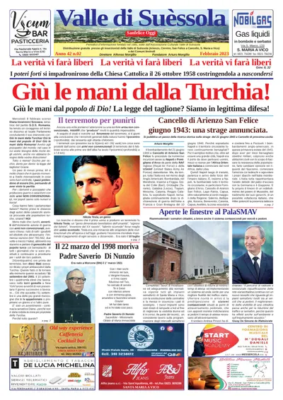 Prima pagina di Febbraio 2023