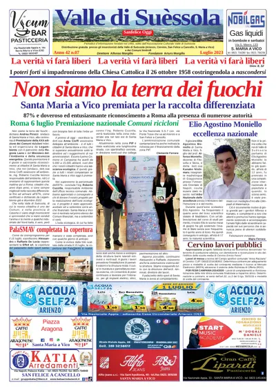 Prima pagina di Luglio 2023