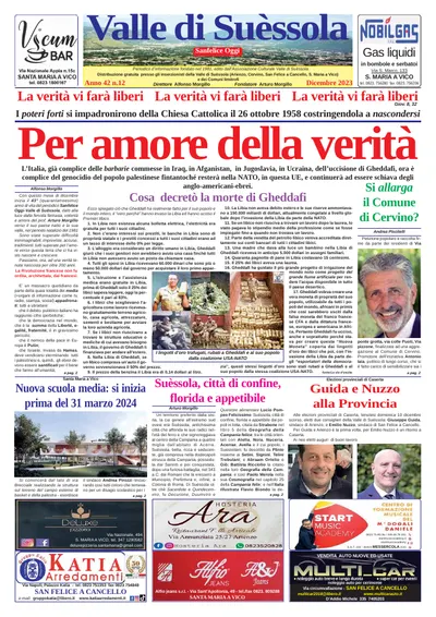 Prima pagina di Dicembre 2023