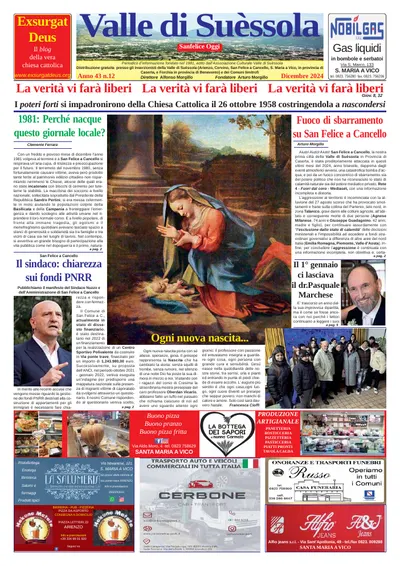 Prima pagina di Dicembre 2024