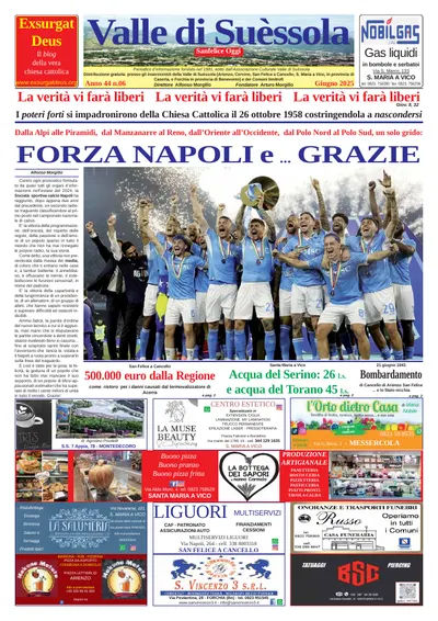 Prima pagina di Giugno 2025