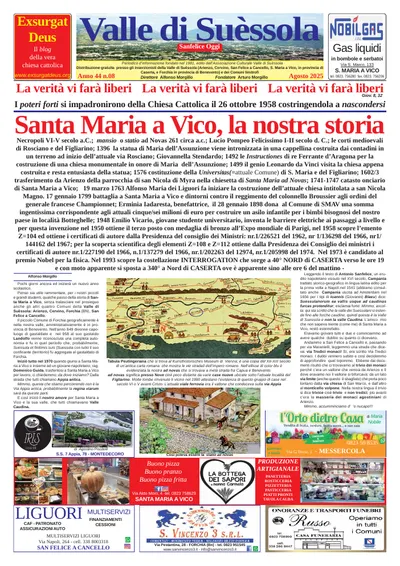 Prima pagina di Agosto 2025