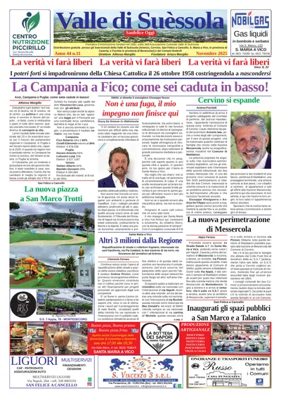 Prima pagina di Novembre 2025