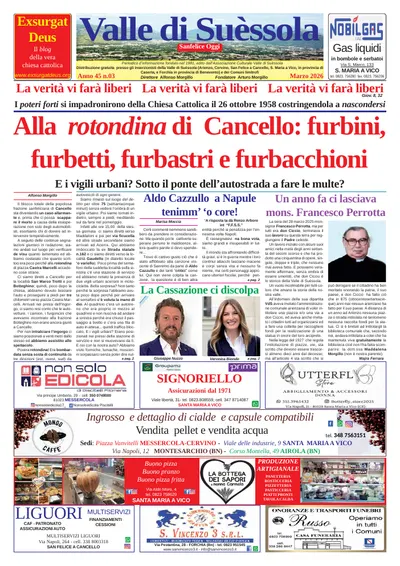 Prima pagina di Marzo 2026